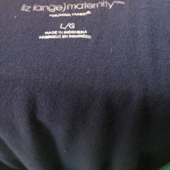 maternity blouse with a cool black lining that hangs in the back.sizeL - Picture 7 of 7